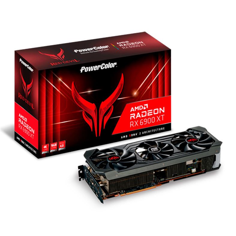 Placa de Video PowerColor Radeon RX 6900 XT Red Devil, 16GB, GDDR6, 256-bit, AXRX 6900XT 16GBD6-3DHE/OC-NAC