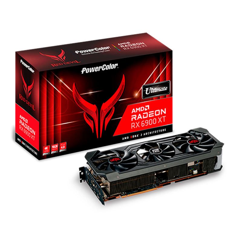 Placa de Video PowerColor Radeon RX 6900 XT Red Devil Ultimate, 16GB, GDDR6, 256-bit, AXRX 6900XTU 16GBD6-3DHE/OC-NAC