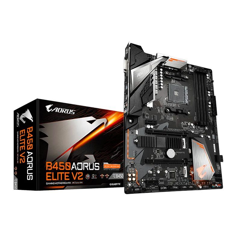 Placa Mae Gigabyte B450 Aorus Elite V2 DDR4 Socket AM4 Chipset AMD B450