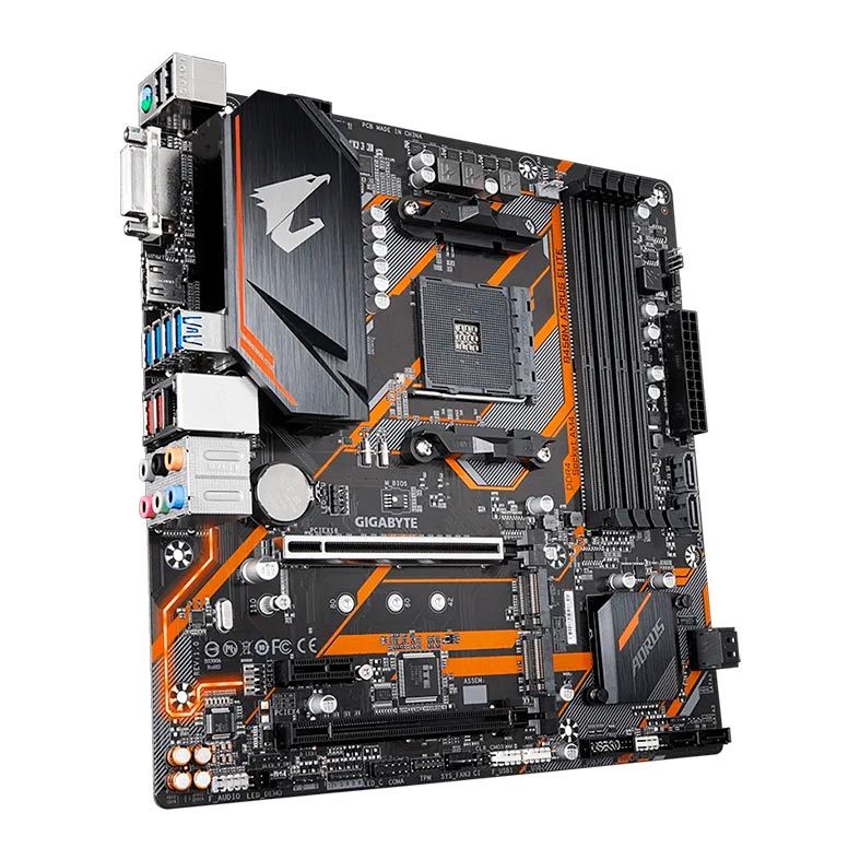 Placa Mae Gigabyte B450M Aorus Elite DDR4 Socket AM4 Chipset AMD B450
