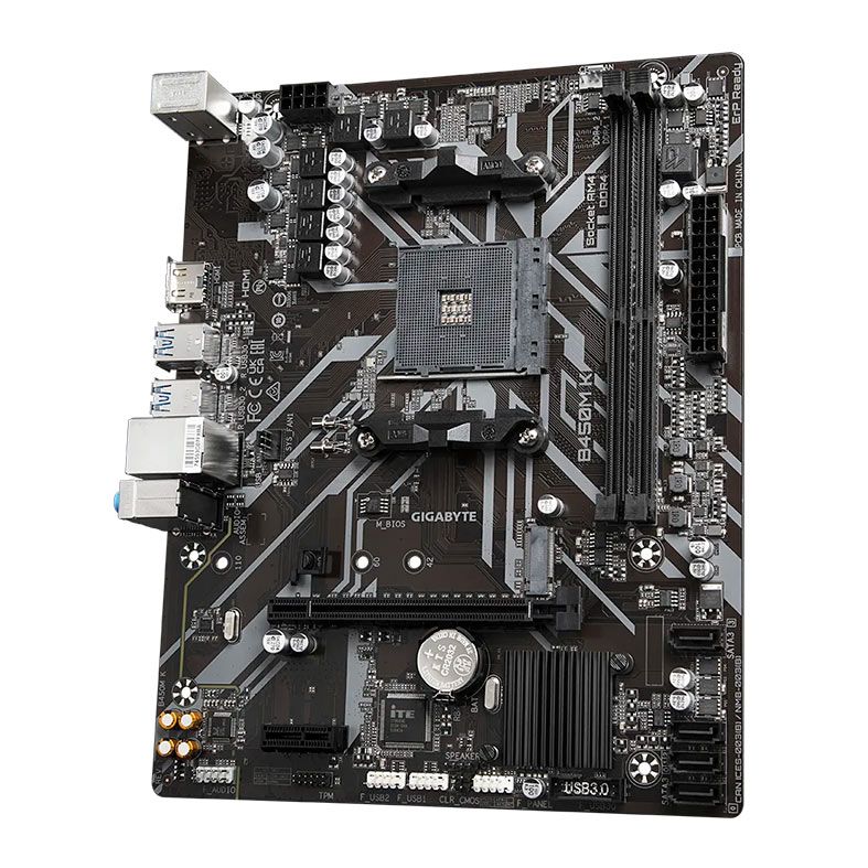 Placa Mae Gigabyte B450M K, DDR4, Socket AMD AM4, M-ATX, Chipset AMD B450, B450M-K