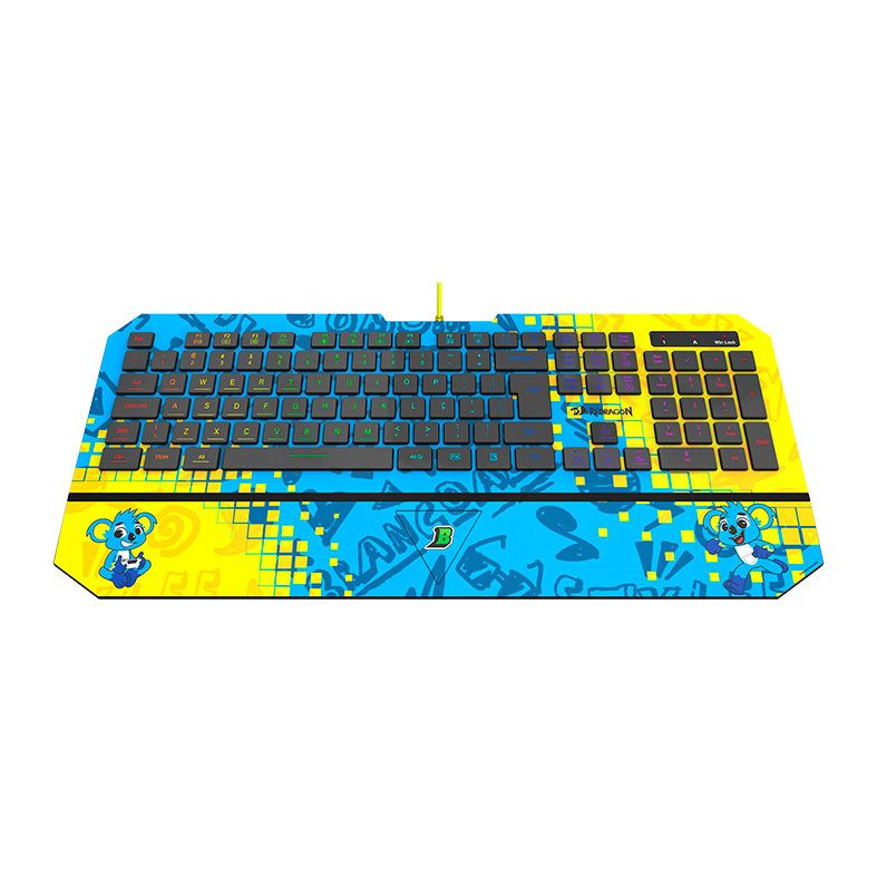 Teclado Gamer Redragon Brancoala, RGB, Azul, B502RGB