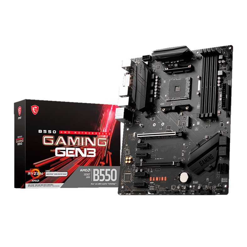 Placa Mae MSI B550 Gaming GEN3, DDR4, Socket AMD AM4, ATX, Chipset AMD B550, B550-GAMING-GEN3
