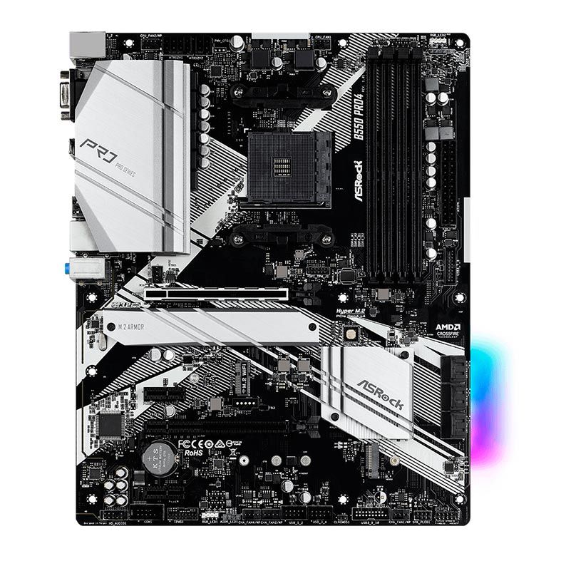 Placa Mae ASRock B550 Pro4 DDR4 Socket AM4 Chipset AMD B550