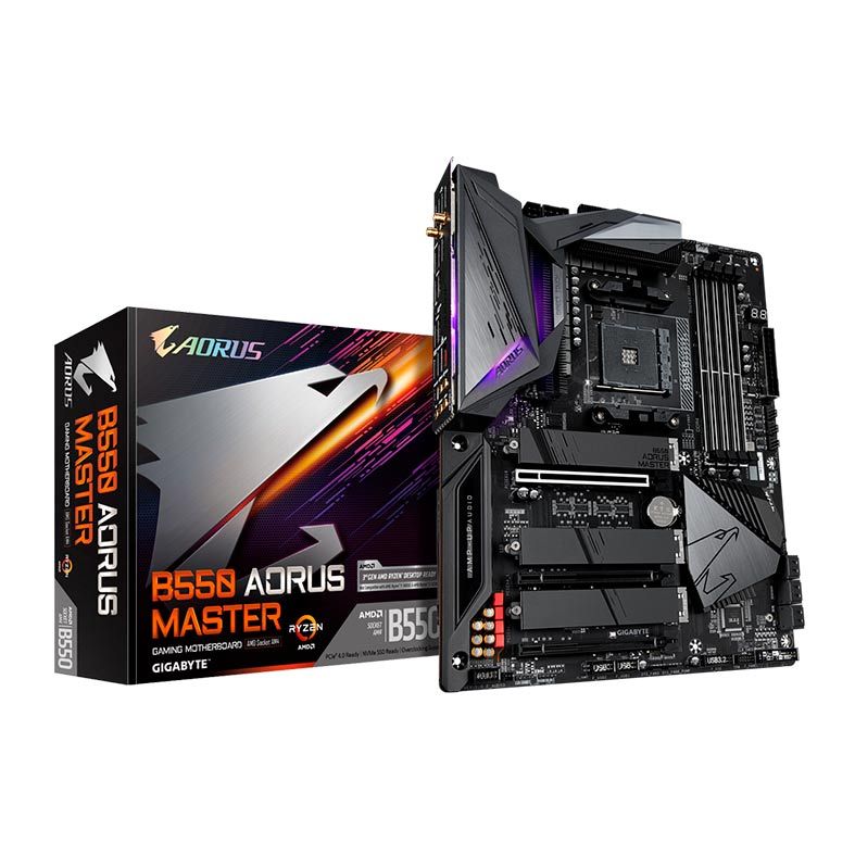 Placa Mae Gigabyte B550 Aorus Master DDR4 Socket AM4 Chipset AMD B550
