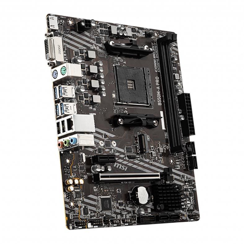Placa Mae MSI B550M-A PRO, DDR4, Socket AM4, M-ATX, Chipset AMD B550, B550M-A PRO
