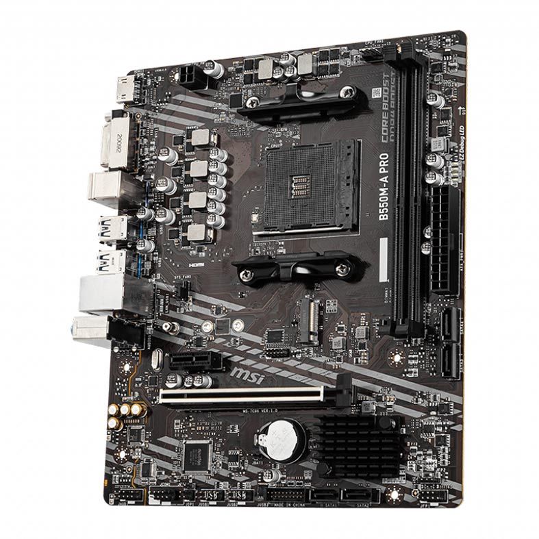 Placa Mae MSI B550M-A PRO, DDR4, Socket AM4, M-ATX, Chipset AMD B550, B550M-A PRO