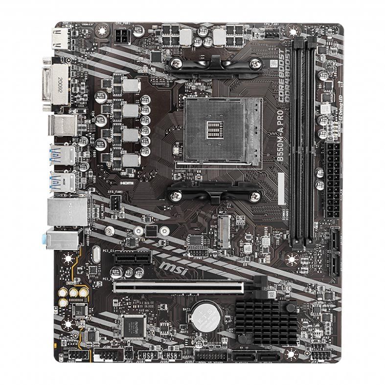 Placa Mae MSI B550M-A PRO, DDR4, Socket AM4, M-ATX, Chipset AMD B550, B550M-A PRO