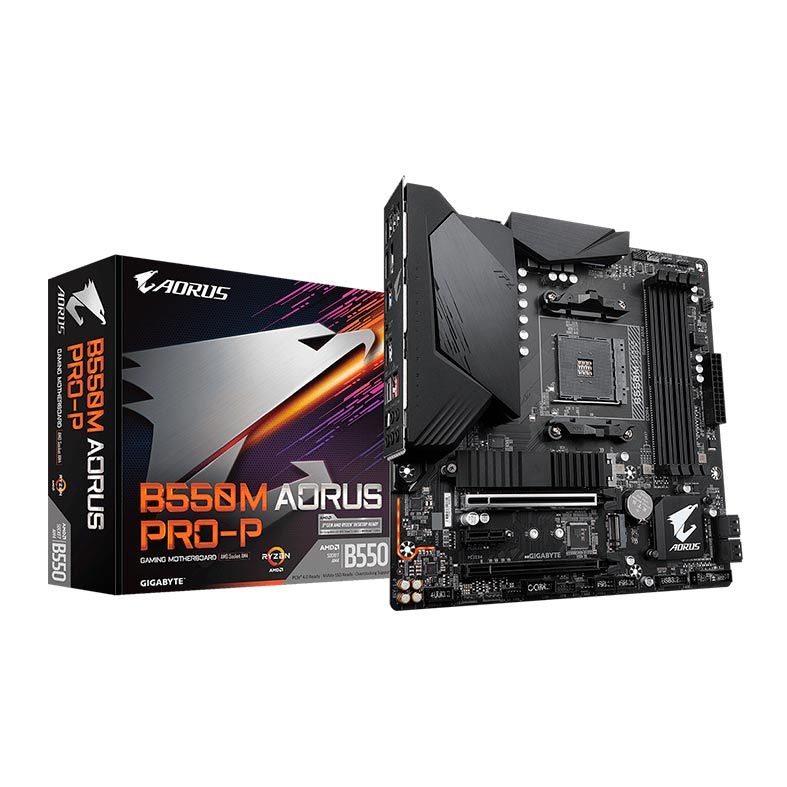 Placa Mae Gigabyte B550M Aorus PRO-P DDR4 Socket AM4 Chipset AMD B550