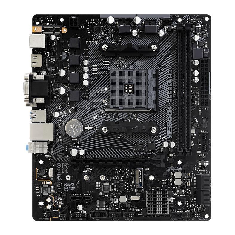 Placa Mae ASRock B550M-HDV DDR4 Socket AM4 Chipset AMD B550