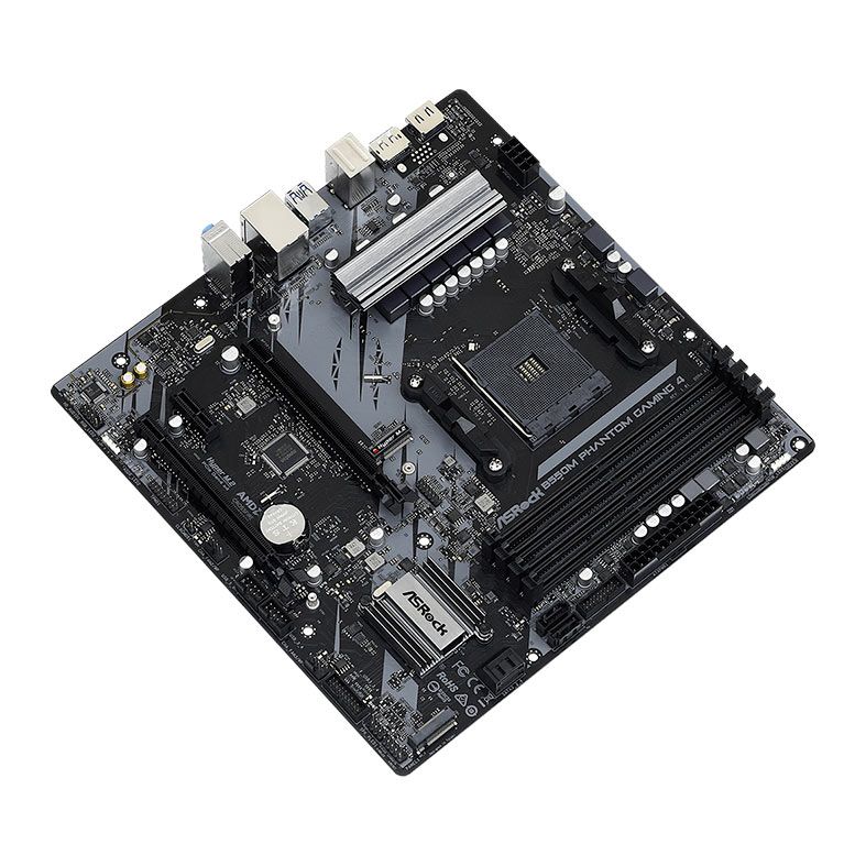Placa Mae AsRock B550M Phantom Gaming 4, DDR4, Socket AM4, M-ATX, Chipset AMD B550, B550M-PHANTOM-GAMING-4