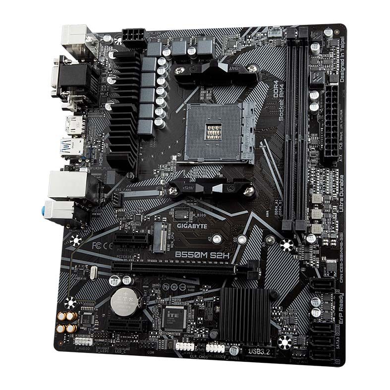 Placa Mae Gigabyte B550M S2H DDR4 Socket AM4 Chipset AMD B550