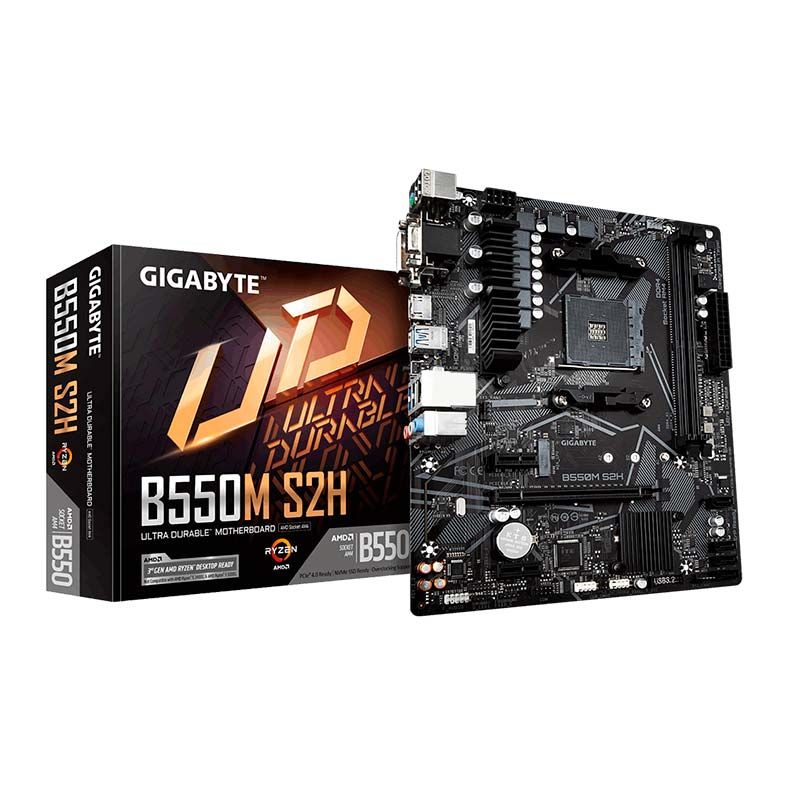 Placa Mae Gigabyte B550M S2H DDR4 Socket AM4 Chipset AMD B550