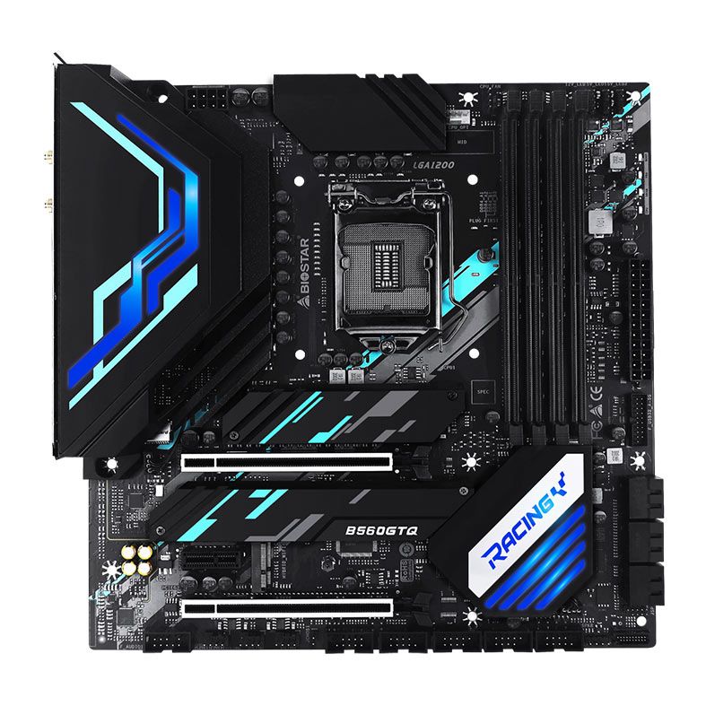 Placa Mae Biostar Racing B560GTQ, DDR4, Socket LGA1200, M-ATX, Chipset Intel B560, B560GTQ