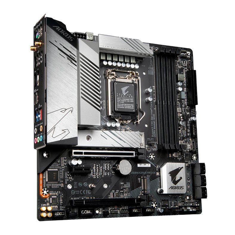 Placa Mae Gigabyte B560M Aorus PRO AX, WiFi, DDR4, Socket 1200, M-ATX, Chipset intel B560, B560M-AORUS-PRO-AX