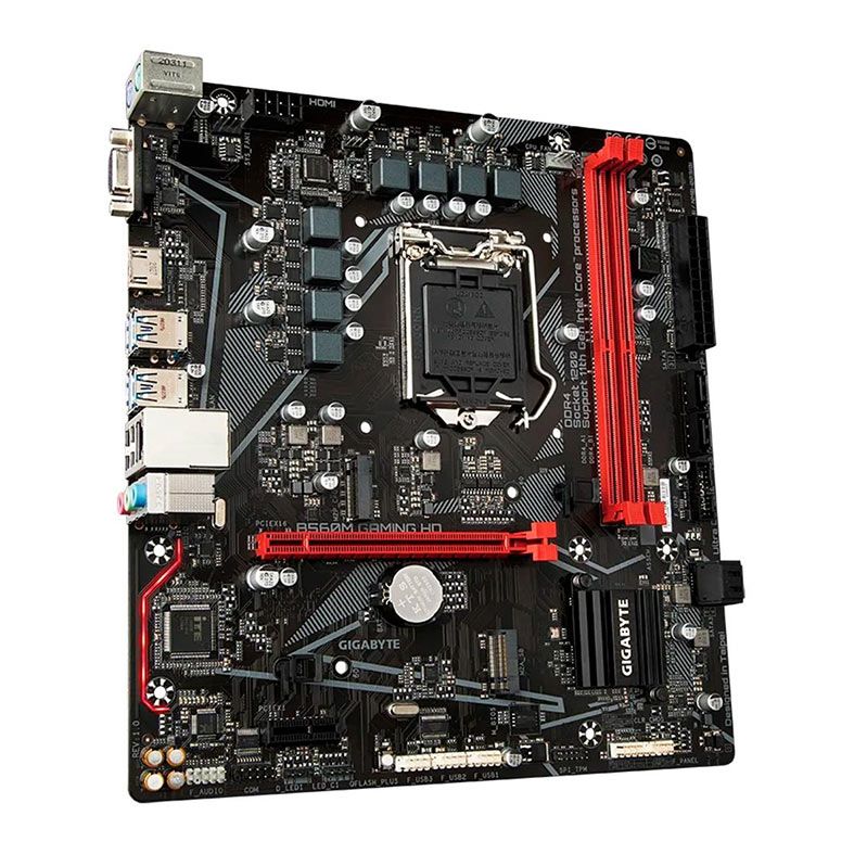 Placa Mae Gigabyte B560M Gaming HD, DDR4, Socket 1200, M-ATX, Chipset Intel B560, B560M GAMING HD