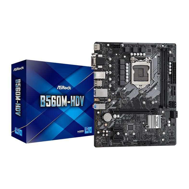 Placa Mae ASRock B560M-HDV DDR4 Socket LGA1200 Chipset Intel B560