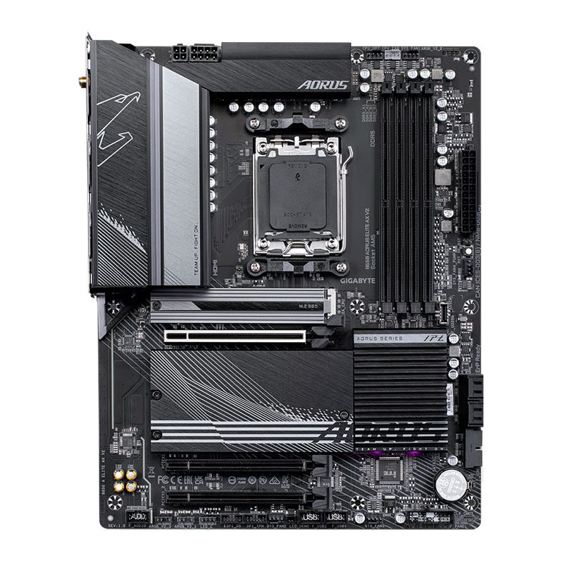 Placa Mae Gigabyte B650 Aorus Elite AX V2, WiFi, DDR5, Socket AMD AM5, ATX, Chipset AMD B650, B650-A-ELITE-AX-V2