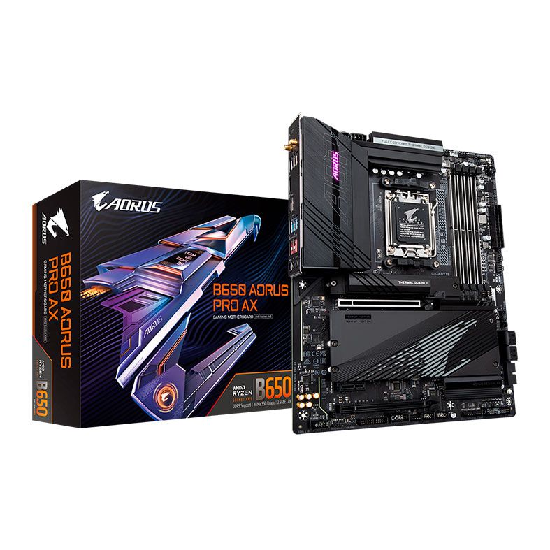 Placa Mae Gigabyte B650 Aorus PRO AX, WiFi, DDR5, Socket AM5, ATX, Chipset AMD B650, B650-AORUS-PRO-AX