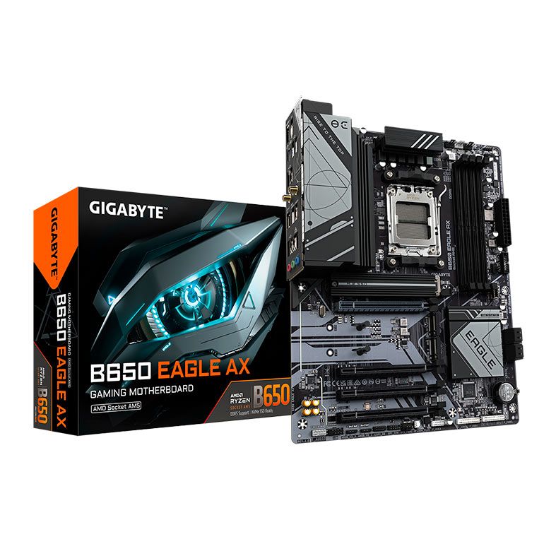 Placa Mae Gigabyte B650 Eagle AX, WiFi, DDR5, Socket AMD AM5, ATX, Chipset AMD B650, B650-EAGLE-AX