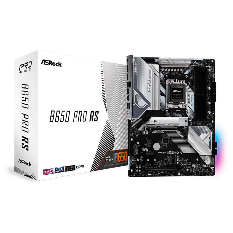 Placa Mae AsRock B650 PRO RS, DDR5, Socket AM5, ATX, Chipset AMD B650, B650-PRO-RS