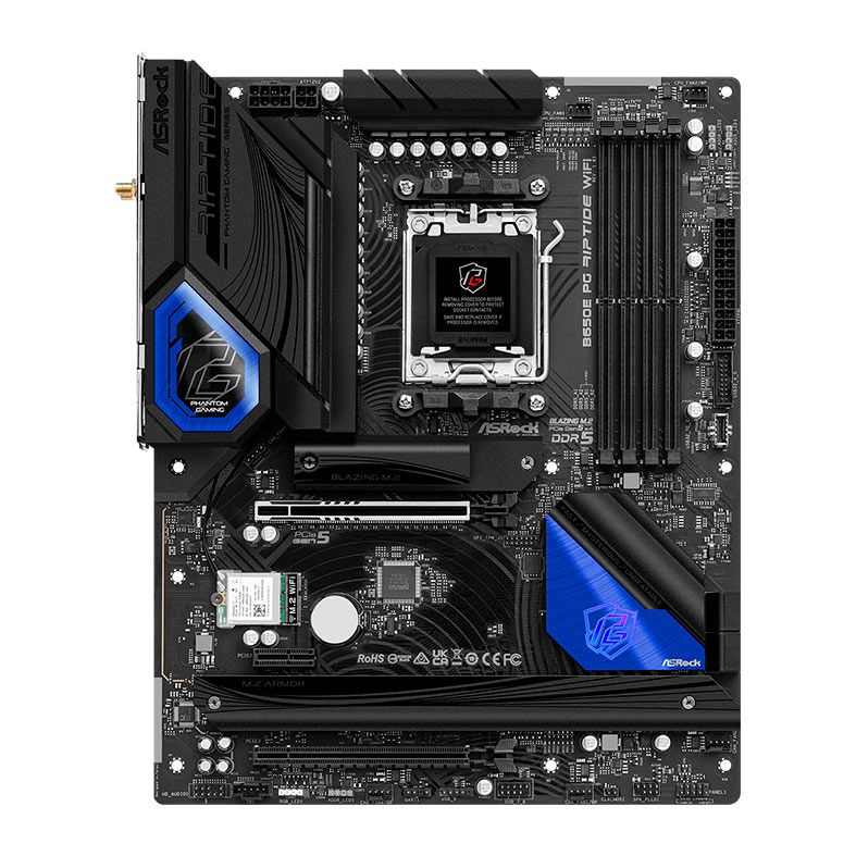 Placa Mae AsRock B650E PG Riptide WiFi, DDR5, Socket AM5, ATX, Chipset AMD B650, B650E-PG-RIPTIDE-WIFI