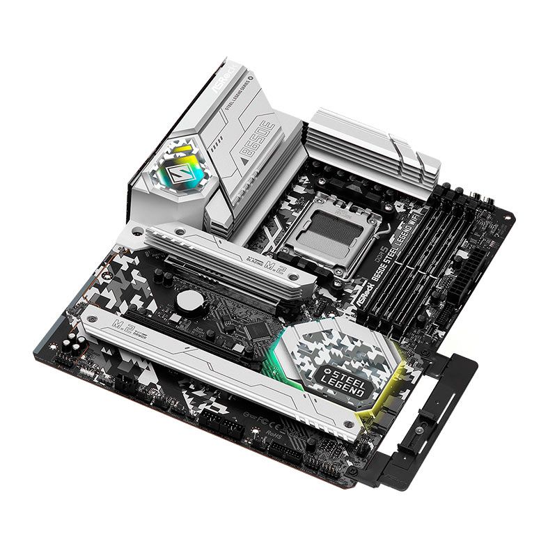 Placa Mae AsRock B650E Steel Legend WiFi, DDR5, Socket AM5, ATX, Chipset AMD B650, B650E-STEEL-LEGEND-WIFI