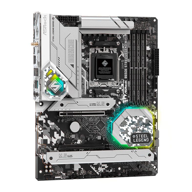 Placa Mae AsRock B650E Steel Legend WiFi, DDR5, Socket AM5, ATX, Chipset AMD B650, B650E-STEEL-LEGEND-WIFI