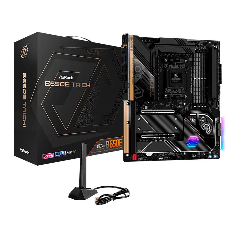 Placa Mae AsRock B650E Taichi, DDR5, Socket AM5, E-ATX, Chipset AMD B650, B650E-TAICHI