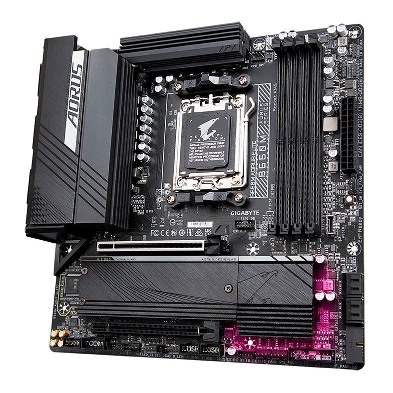 Placa Mae Gigabyte B650M Aorus Elite, DDR5, Socket AM5, M-ATX, Chipset AMD B650, B650M-AORUS-ELITE