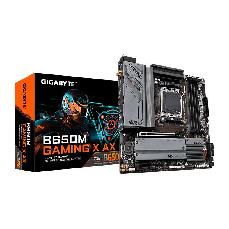 Placa Mae Gigabyte B650M Gaming X AX, WiFi, DDR5, Socket AM5, Chipset AMD B650, B650M-GAMING-X-AX