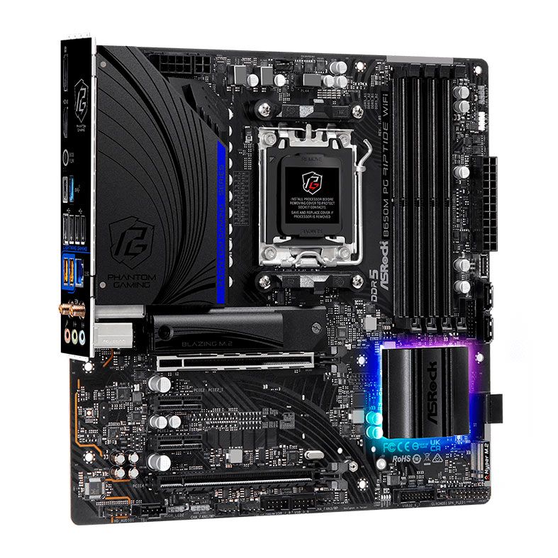 Placa Mae AsRock B650M PG Riptide WiFi, DDR5, Socket AM5, M-ATX, Chipset AMD B650, B650M-PG-RIPTIDE-WiFi