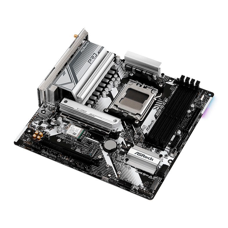Placa Mae AsRock B650M Pro RS WiFi, DDR5, Socket AM5, M-ATX, Chipset AMD B650, B650M-PRO-RS-WIFI