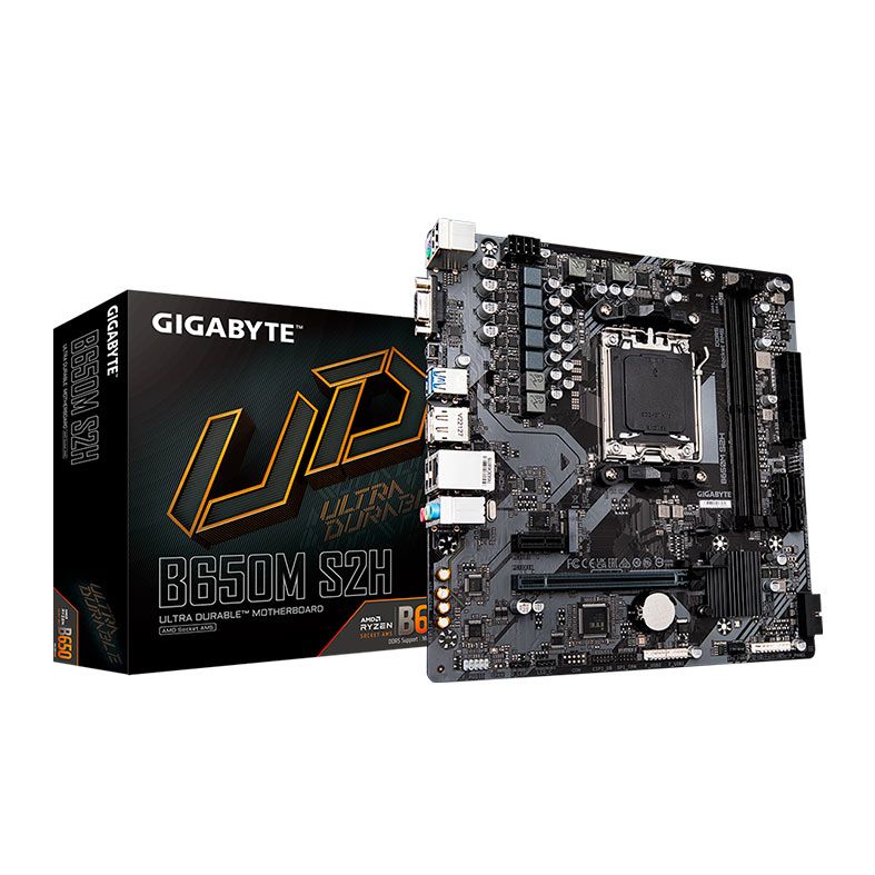 Placa Mae Gigabyte B650M S2H, DDR5, Socket AMD AM5, M-ATX, Chipset AMD B650, B650M-S2H