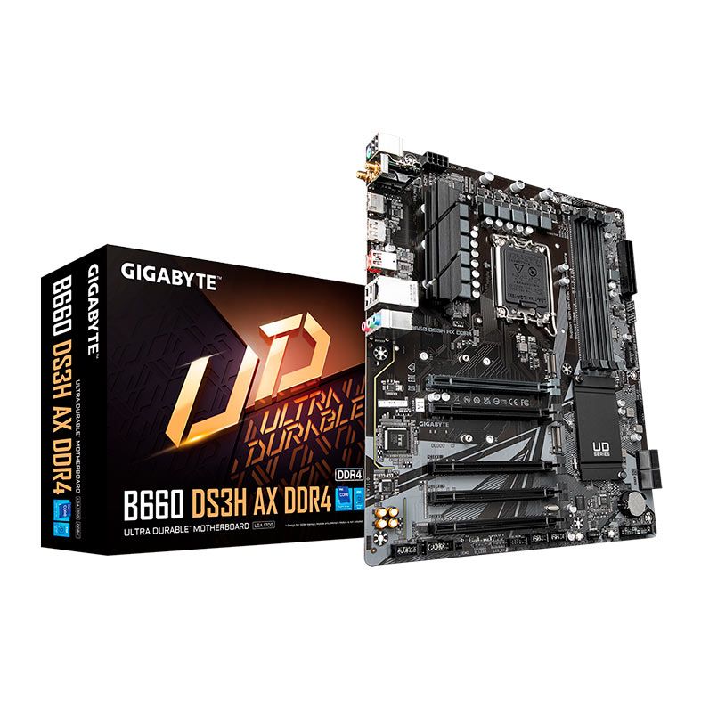 Placa Mae Gigabyte B660 DS3H AX DDR4, WiFi, Socket 1700, ATX, Chipset intel B660, B660-DS3H-AX-DDR4
