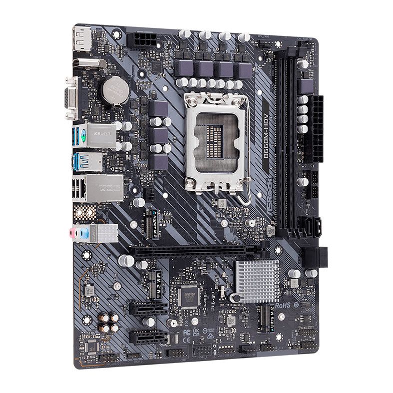 Placa Mae AsRock B660M-HDV, DDR4, LGA 1700, M-ATX, Chipset Intel B660, B660M-HDV