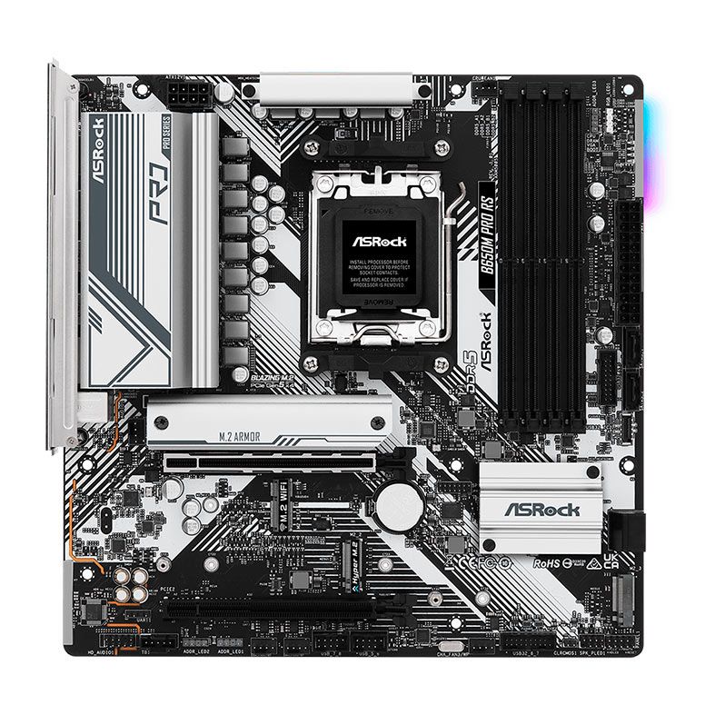 Placa Mae AsRock B650M PRO RS, DDR5, Socket AMD AM5, M-ATX, Chipset AMD B650, B650M-PRO-RS
