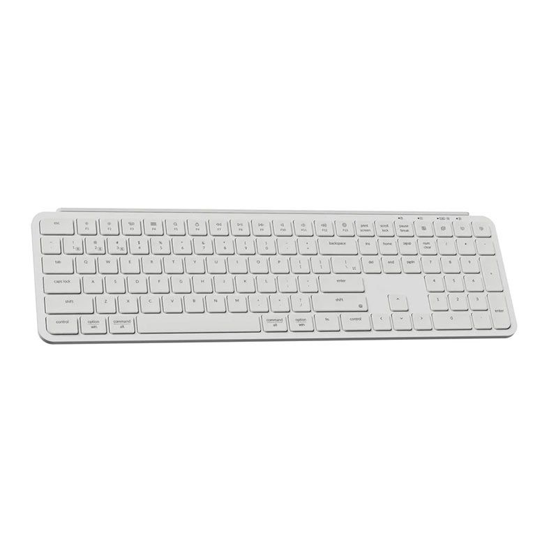 Teclado Keychron B6 Pro Ultra Slim, Wireless, Branco, B6P-K8