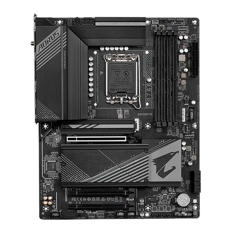 Placa Mae Gigabyte B760 Aorus Elite AX, WiFi, DDR5, Socket LGA 1700, ATX, Chipset Intel B760, B760-AORUS-ELITE-AX