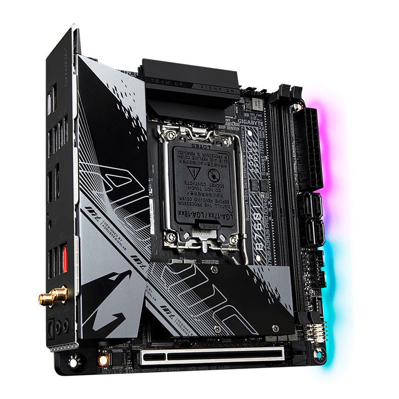 Placa Mae Gigabyte B760I Aorus Pro DDR4, Socket LGA1700, M-ITX, Chipset Intel B760, B760-AORUS-PRO-DDR4