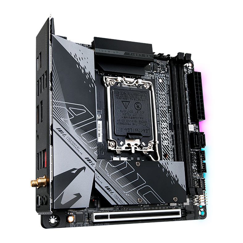 Placa Mae Gigabyte B760I Aorus Pro, DDR5, Socket LGA1700, M-ITX, Chipset Intel B760, B760I-AORUS-PRO