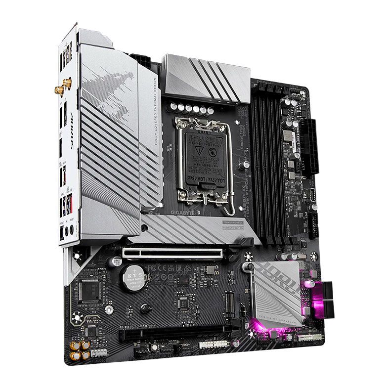 Placa Mae Gigabyte B760M Aorus Elite AX, WiFi, DDR5, Socket LGA 1700, M-ATX, Chipset Intel B760, B760M-AORUS-ELITE-AX