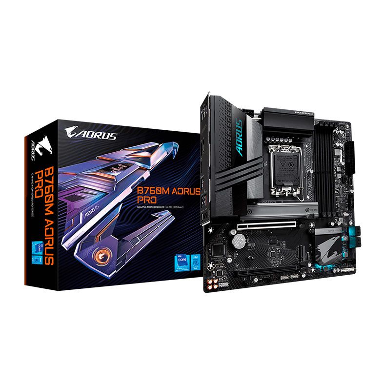 Placa Mae Gigabyte B760M Aorus Pro, DDR5, Socket LGA 1700, M-ATX, Chipset Intel B760, B760M-AORUS-PRO
