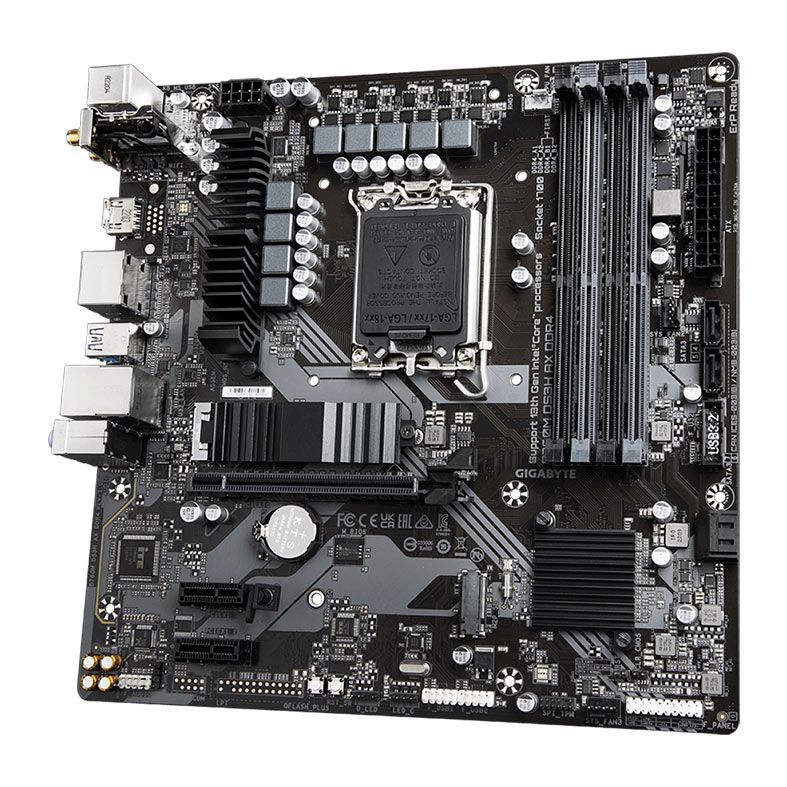 Placa Mae Gigabyte B760M DS3H AX DDR4, WiFi, Socket LGA 1700, M-ATX, Chipset Intel B760, B760M-DS3H-AX-DDR4
