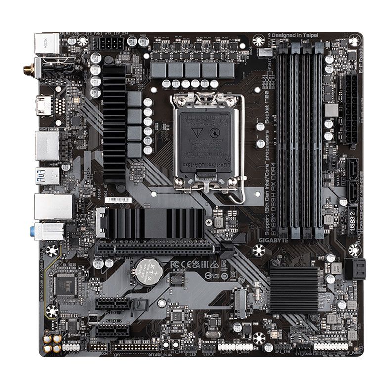Placa Mae Gigabyte B760M DS3H AX DDR4, WiFi, Socket LGA 1700, M-ATX, Chipset Intel B760, B760M-DS3H-AX-DDR4