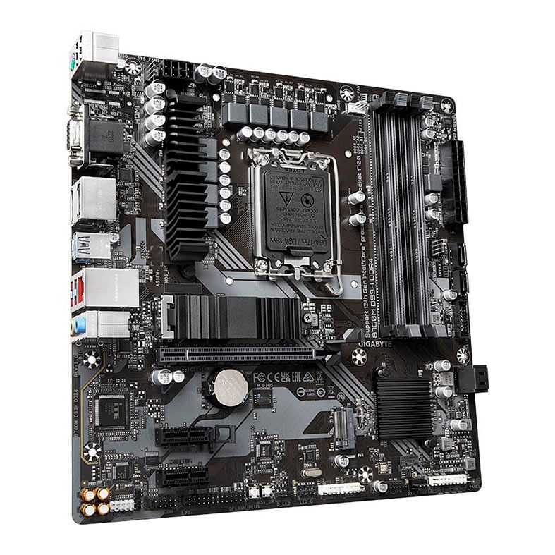 Placa Mae Gigabyte B760M DS3H DDR4, Socket LGA 1700, M-ATX, Chipset Intel B760, B760M-DS3H-DDR4