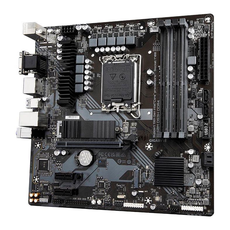 Placa Mae Gigabyte B760M DS3H DDR4, Socket LGA 1700, M-ATX, Chipset Intel B760, B760M-DS3H-DDR4