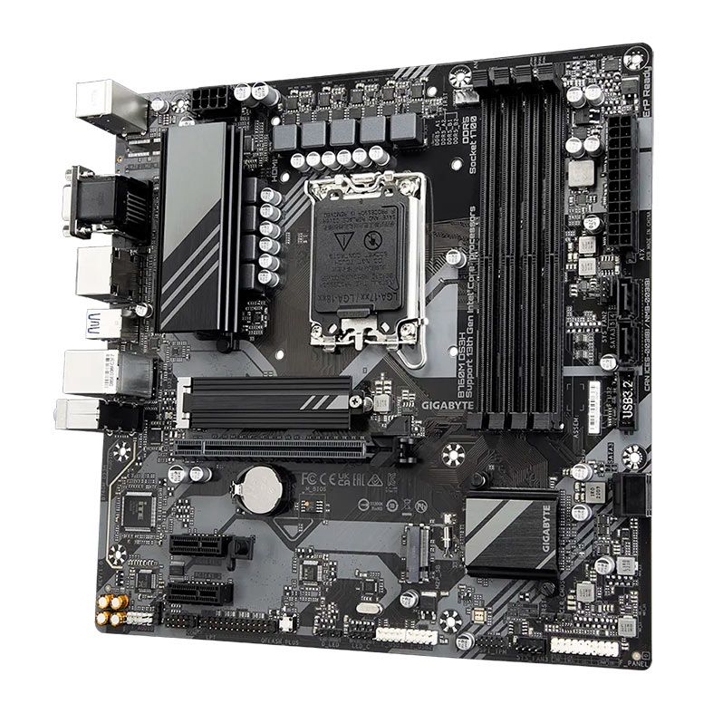 Placa Mae Gigabyte B760M DS3H, DDR5, LGA 1700, M-ATX, Chipset Intel B760, B760M-DS3H