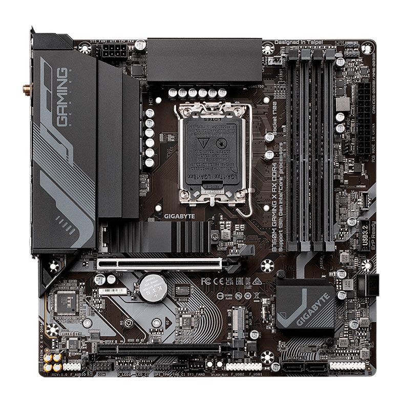 Placa Mae Gigabyte B760M Gaming X AX DDR4, WiFi, Socket LGA 1700, M-ATX, Chipset Intel B760, B760M-G-X-AX-DDR4