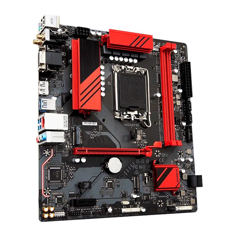 Placa Mae Gigabyte B760M Gaming AC, Wifi, DDR5, LGA1700, ATX, Socket Intel B760M, B760M-GAMING-AC